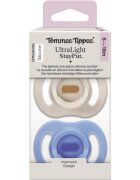 Tommee Tippee Ultra Light Stay Put 6-18 m биберон Boy 2 бр.