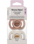 Tommee Tippee Ultra Light Stay Put 6-18 m биберон Girl 2 бр.