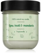 Tropicandle Lime Basil & Mandarin ароматна свещ 170 мл.