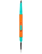 Trouble Maker Feral Brow Blade молив за вежди с четка 2 в 1 цвят Dark Brown 0.12 гр.