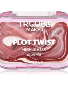 Trouble Maker Plot Twist Cream Highlight твърд крем хайлайтър цвят Earth Turnt Bronze 2.5 гр.