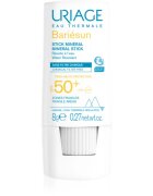 Uriage Bariésun Mineral Stick SPF 50+ минерална защитна пръчица за чувствителни места SPF 50+ 8 гр.