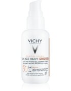 Vichy Capital Soleil Daily SPF50+ защитна тонирана течност за лице SPF 50+ цвят Medium 40 мл.