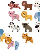 Vilac Funny Animal Magnets магнити от дърво 2y+ 30 бр.