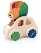 Vilac Lion in a Car играчка от дърво 15m+ 1 бр.