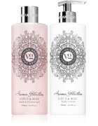 Vivian Gray Aroma Selection Lotus & Rose подаръчен комплект 2x500 мл.