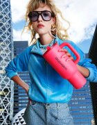 Waterdrop Explorer Tumbler неръждаема термочаша със сламка (лимитирана серия) Neon Pink 1 бр.