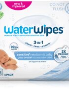 WaterWipes Baby Wipes 4 Pack нежни мокри кърпички за бебета 4x60 бр.
