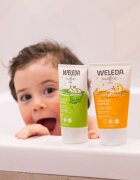 Weleda Kids Happy Orange душ-крем и шампоан за деца 2 в 1 150 мл.