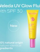 Weleda UV Glow Fluid флуид за лице за озаряване на лицето SPF 30 30 мл.