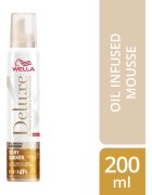 Wella Deluxe Silky Smooth пяна втвърдител с подхранващ ефект 200 мл.