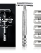 Wilkinson Sword Barber's Style Double Edge самобръсначка + резервни остриета 5 бр