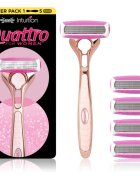 Wilkinson Sword Intuition Quattro for Women самобръсначка + резервни остриета 5 бр