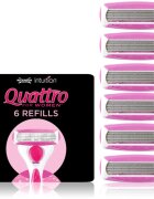 Wilkinson Sword Intuition Quattro for Women сменяеми глави 6 бр.