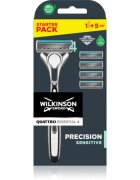 Wilkinson Sword Quattro Essential 4 Titanium Sensitive самобръсначка + резервни остриета 4 бр