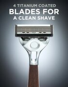 Wilkinson Sword Quattro Essential 4 Titanium Vintage самобръсначка + резервни остриета 5 бр