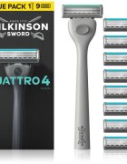 Wilkinson Sword Quattro самобръсначка Резервни остриета 8 СК