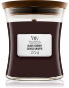 Woodwick Black Cherry ароматна свещ с дървен фитил 275 гр.