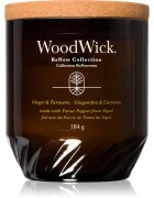 Woodwick Ginger & Turmeric ароматна свещ с дървен фитил 184 гр.