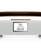 Woodwick Lavender & Cedar ароматна свещ с дървен фитил (hearthwick) 453.6 гр.