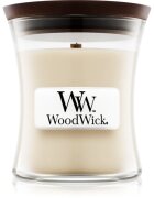 Woodwick Linen ароматна свещ с дървен фитил 85 гр.