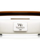 Woodwick Linen ароматна свещ с дървен фитил (hearthwick) 453.6 гр.