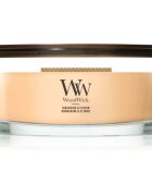 Woodwick Tangerine & Citron ароматна свещ с дървен фитил 453.6 гр.