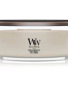 Woodwick Tonka & Almond Milk ароматна свещ с дървен фитил 453.6 гр.