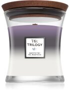 Woodwick Trilogy Amethyst Sky ароматна свещ с дървен фитил 275 гр.