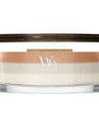 Woodwick Trilogy Café Macchiato ароматна свещ с дървен фитил 453.6 гр.