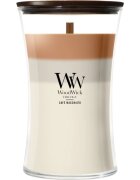 Woodwick Trilogy Café Macchiato ароматна свещ с дървен фитил 610 гр.