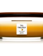 Woodwick Trilogy Café Sweets ароматна свещ с дървен фитил (hearthwick) 453.6 гр.