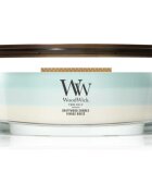 Woodwick Trilogy Driftwood Shores ароматна свещ с дървен фитил 453.6 гр.
