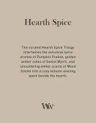 Woodwick Trilogy Hearth Spice ароматна свещ с дървен фитил 453.6 гр.