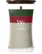 Woodwick Trilogy Holiday Garland ароматна свещ с дървен фитил 610 гр.