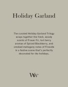 Woodwick Trilogy Holiday Garland ароматна свещ с дървен фитил 610 гр.