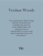 Woodwick Trilogy Verdant Woods ароматна свещ с дървен фитил 610 гр.