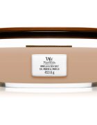 Woodwick Vanilla & Sea Salt ароматна свещ с дървен фитил (hearthwick) 453.6 гр.