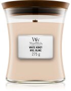 Woodwick White Honey Miel Blanc ароматна свещ с дървен фитил 275 гр.