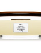 Woodwick White Tea & Jasmine ароматна свещ с дървен фитил (hearthwick) 453.6 гр.