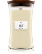 Woodwick White Teak ароматна свещ с дървен фитил 609.5 гр.