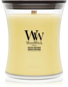 Woodwick Yuzu & Vetiver ароматна свещ с дървен фитил 275 гр.