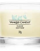 Yankee Candle Clean Cotton вотивна свещ glass 37 гр.