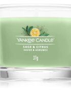Yankee Candle Sage & Citrus вотивна свещ Signature 37 гр.