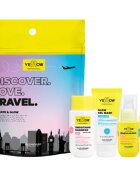 Yellow Professional Discover.Love.Travel. Set комплект за пътуване За коса 4 бр.