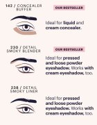 ZOEVA It's All About The Eyes Brush Set Комплект четки с чантичка 1 бр.