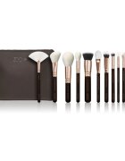 ZOEVA The Artists Brush Set Rose Golden Edition комплект за пътуване с четки и чантичка