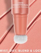 ZOEVA Velvet Love Liquid Highlighting Blush течен руж за озаряване на лицето цвят Peach Nectar 13 мл.