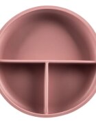 Zopa Silicone Divided Plate разделена чиния с вендуза Old Pink 1 бр.