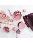 Zopa Silicone Divided Plate разделена чиния с вендуза Old Pink 1 бр.